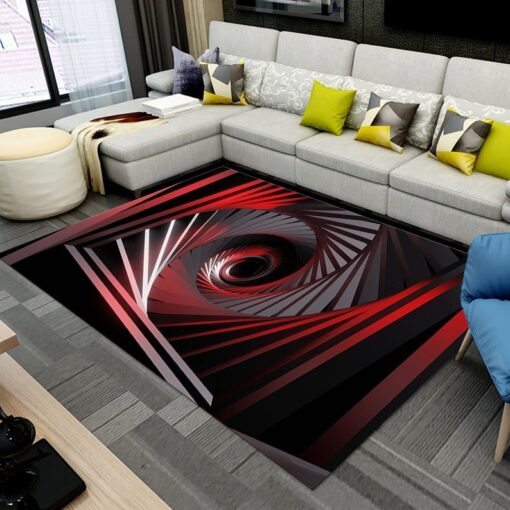 Vortex Rug, Illusion Rug, Optical Illusion Rug, Non Slip Rug For Living Room