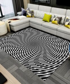 Illustration Rug, Vortex Rug, Colorful Rug, Home Decor for bedroom