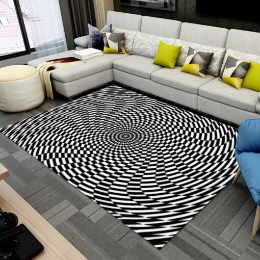 Illustration Rug, Vortex Rug, Colorful Rug, Home Decor for bedroom