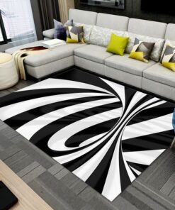 3D Vortex Rug, Illustration Rug, Colorful Rug, Home Decor