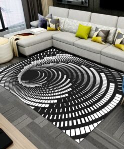 Illustration Rug, Vortex Rug, Colorful Rug Home Decor