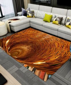 Vortex Rug, Books Patterned Rug, Illussion Rug, Aesthetic Rug