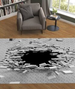 Optical Illusion Rug, Illusion Rug, Optical Illusion, Rectangular Illusion Rug, Vortex Illusion Carpet