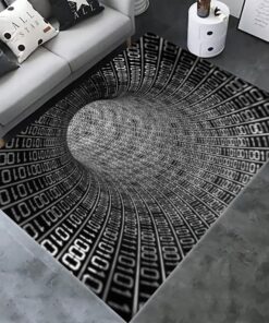 3D Vortex Rug, 3D Illusion Rug, Vortex Illusion Carpet, 3D Effect