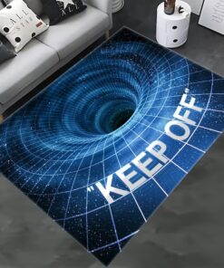 Keep off vortex Rug, 3D Vortex Rug, Optical Illusion Rug