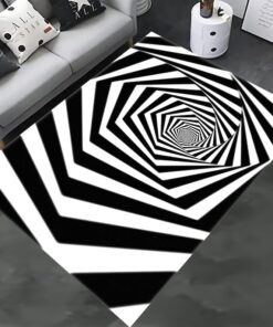 Optical Illusion Rug, Illusion Rug, Optical Illusion, Rectangular Illusion Rug, Vortex Illusion Carpet, 3D Effect, Optical Illusion