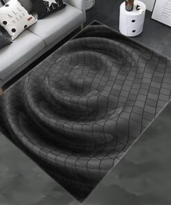 3D Vortex Illusion Rug for Bedroom