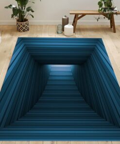 3D Vortex Rug, 3D Illusion Rug, Rectangular Illusion Rug, Vortex Illusion Carpet, 3D Effect, Optical Illusion Modern Rug
