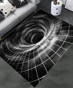 Custom 3D Vortex Rug, 3D Illusion Rug, Rectangular Illusion Rug, Vortex Illusion Carpet