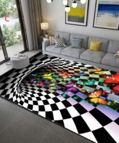 3D Vortex Illusion Rug Home Decor
