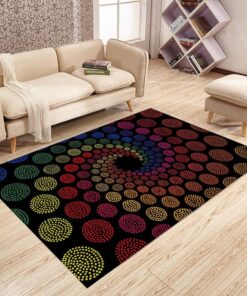 Optical Illusion Rug, Vortex Illusion Rug Living Room Rug