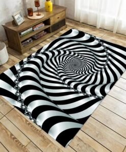 Optical Illusion Rug, Illusion Rug, Optical Illusion, Rectangular Illusion Rug, Vortex Illusion Rug