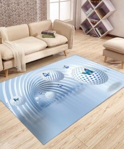 3D Vortex Illusion Rug Home Decor, Tunnel Optical Illusion Rug