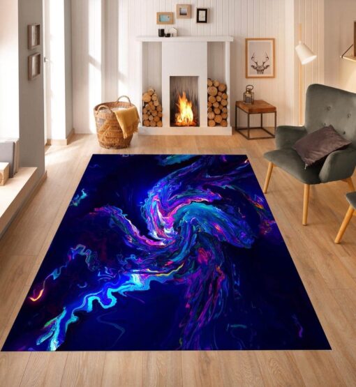 Custom Vortex Rug , 3D Vortex Illusion Rug Home Decor