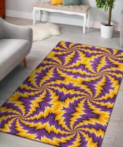 Spiral Optical Illusion Carpet Area Rug Floor Home Decor