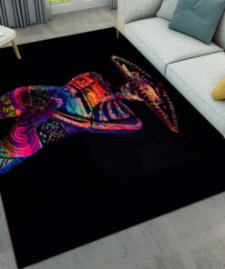 Mexican Skeleton Mandala Tattoo Area Rugs Bedroom Carpet Living Room Floor Mat