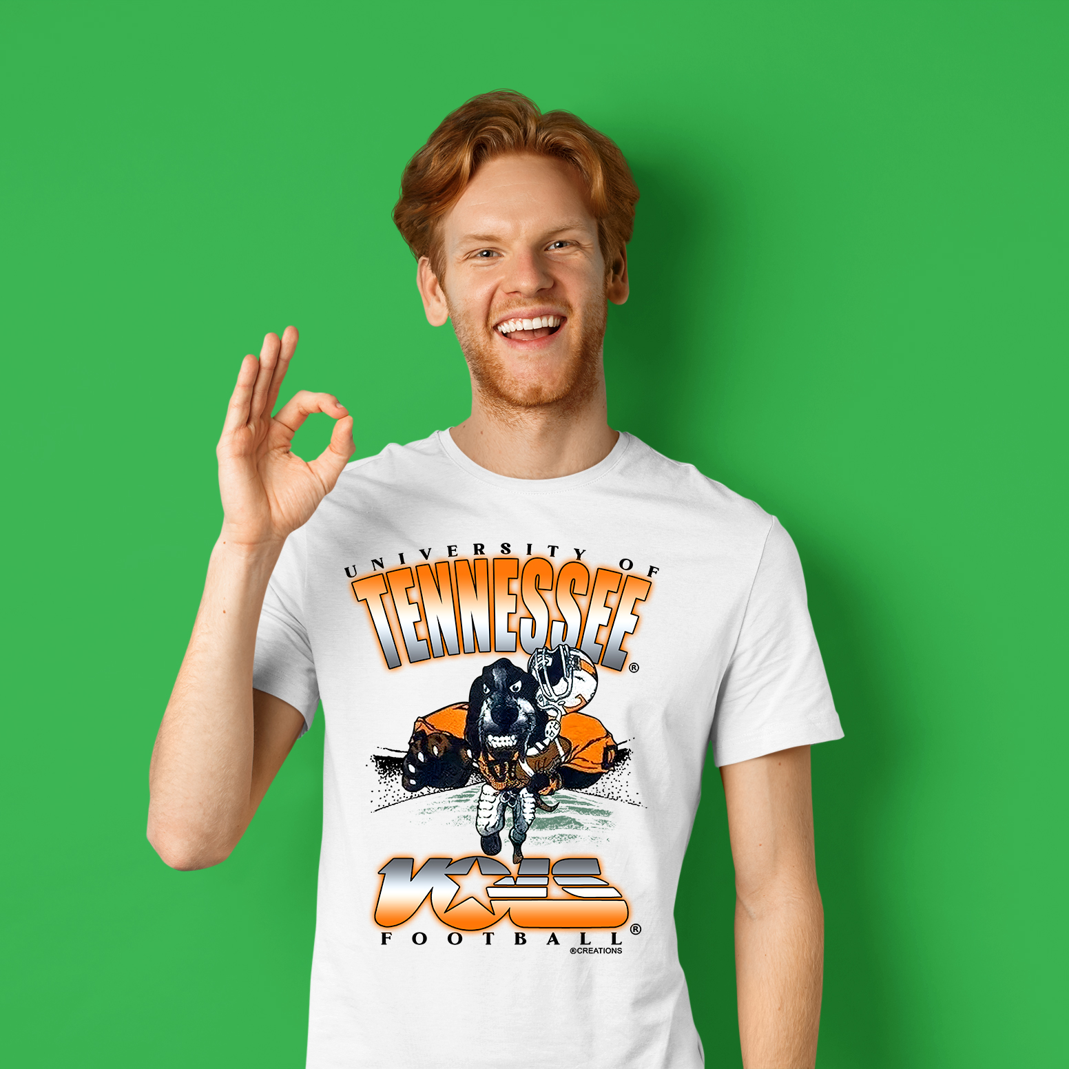 Vintage 90s Football America University Of Tennessee Sweatshirt T Shirt