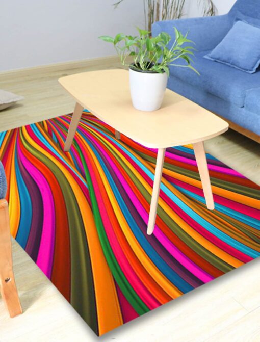3D Vortex Carpet Bottomless Hole Optical Illusion Area Rug for Bedroom