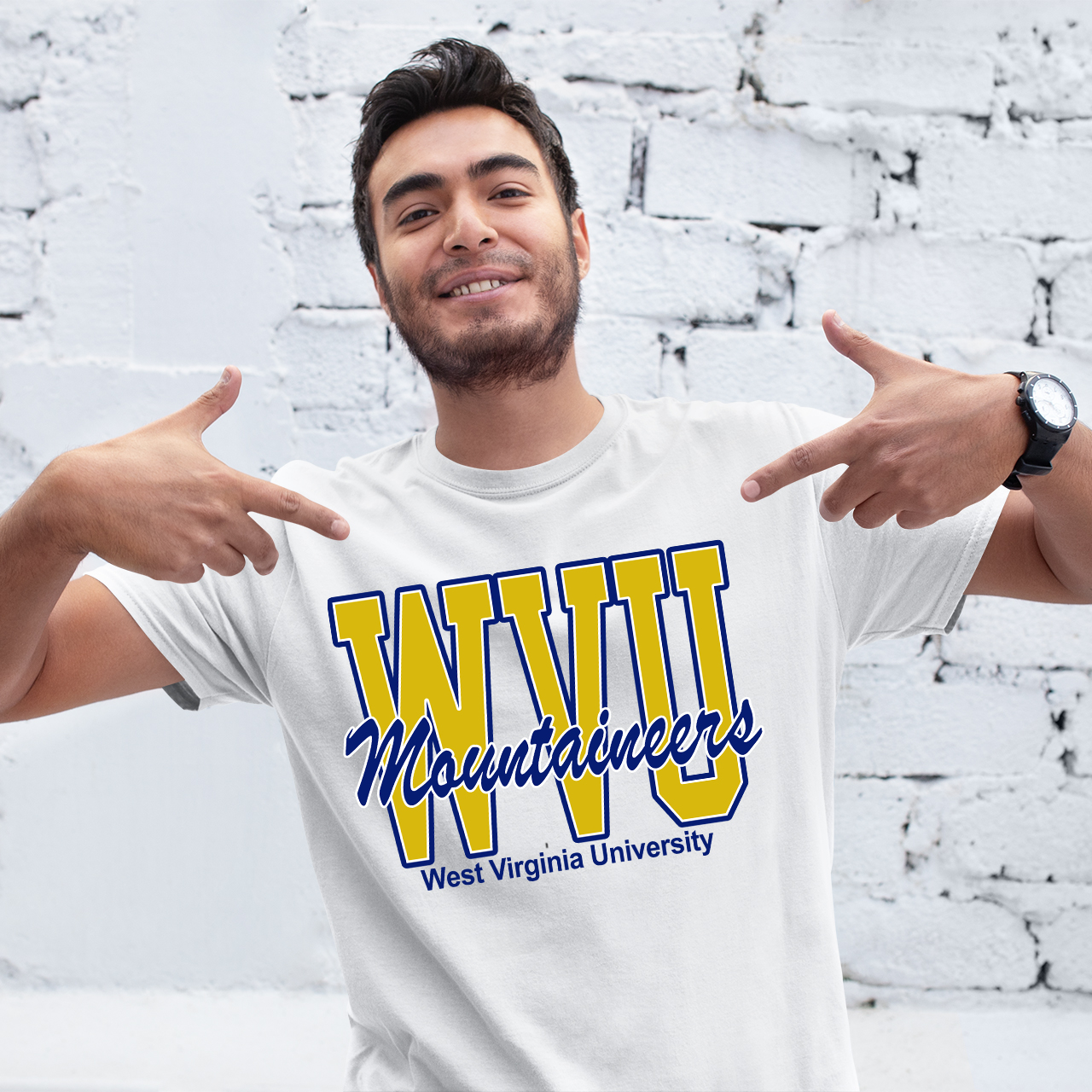 Vintage 90s WVU West Virginia University Sweatshirt For Fans
