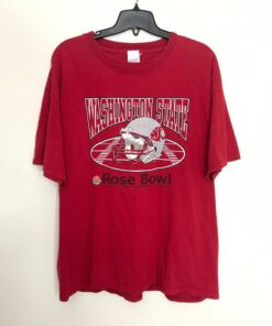 02/03 WSU Cougars Shirt, Vintage Washington State University Cougar Football Wazzu Rose Bowl Souvenir Tee