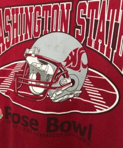 02/03 WSU Cougars Shirt, Vintage Washington State University Cougar Football Wazzu Rose Bowl Souvenir Tee