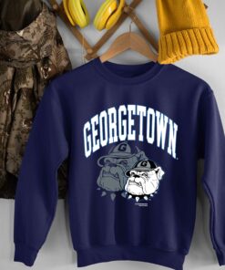 Vintage 90s Georgetown Hoyas Football Team Mens NCAA Division Georgetown University Sweatshirt