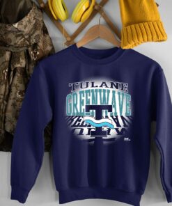 Tulane University Official Green Wave Logo Unisex Adult Crewneck Sweatshirt For Fan