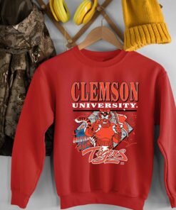 Vintage Style University of Clemson Tigers Sweatshirt Full Size Gift For Fan