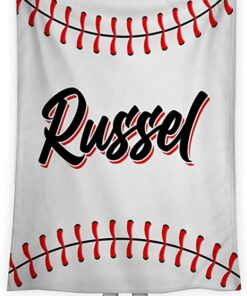 Custom Baseball Blanket, Baseball Gifts for Him for Family, Personalized Gifts for Baseball Lovers, Sports Blanket, Baseball Son