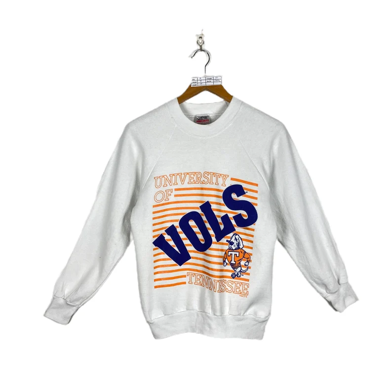 University Of Tennessee Sweatshirt, Vintage 90s University Of Tennessee Volunteers Football Crewneck Pullover Sweatshirt