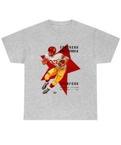 1958 Vintage Usc Trojans - Stanford Football Program Cover T-Shirt, Stanford Sweatshirt, Hoodie, Shirt Gifts for NCAA Fans
