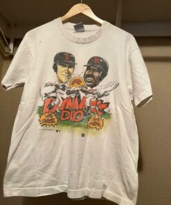 1989 San Francisco Giants “We Feel Good” Vintage Style Dynamic Duo Tshirt Hoodie Sweatshirt Full Size Full Color