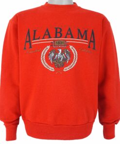 1990s Vintage Style Alabama Crimson Tide Crew Neck Sweatshirt Hoodie Shirt Reprinted Full Size Gifts for NCAA Fans