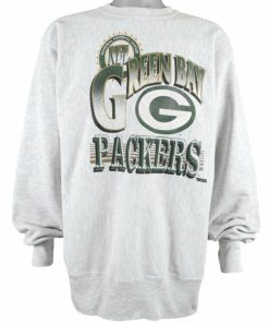 1990s Vintage Style NFL Green Bay Packers Crew Neck Sweatshirt Hoodie Shirt Reprinted Full Size Gifts for Fans