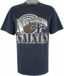 1990s Vintage Style NFL New Orleans Saints Spell-Out T-Shirt Hoodie Sweatshirt Reprinted Full Size Gifts for Fans