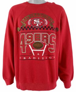 1990s Vintage Style NFL San Francisco 49ers Crew Neck Sweatshirt Hoodie Shirt Reprinted Full Size Gifts for Fans