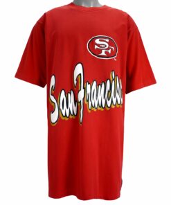1990s Vintage Style NFL San Francisco 49ers Spell-Out T-Shirt Hoodie Sweatshirt Reprinted Full Size Gifts for Fans