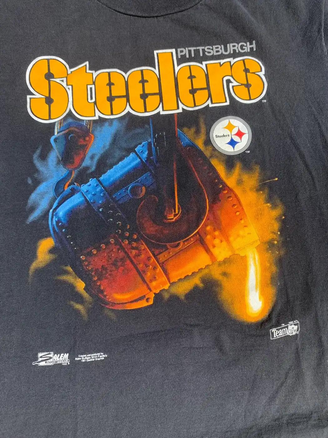 1991 Steelers Pittsburg T Shirt Hoodie Sweatshirt Full Size Full Color