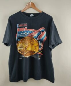 1992 Usa Basketball Olympics T-Shirt Hoodie Sweatshirt Full Size Full Color Gift for BNA Fans