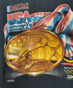1992 Usa Basketball Olympics T-Shirt Hoodie Sweatshirt Full Size Full Color Gift for BNA Fans