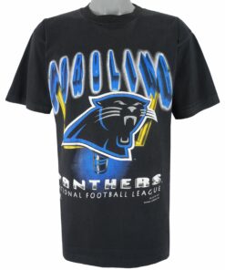 1993 Vintage Style NFL Carolina Panthers Spell-Out T-Shirt Hoodie Sweatshirt Reprinted Full Size Gifts for Fans