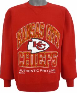 1995 Vintage Style NFL Kansas City Chiefs Crew Neck Sweatshirt Hoodie Shirt Reprinted Full Size Gifts for Fans
