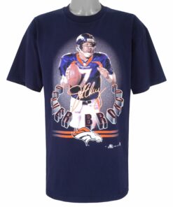 1998 Vintage Style NFL Denver Broncos John Elway No. 7 T-Shirt Hoodie Sweatshirt Reprinted Full Size Gifts for Fans