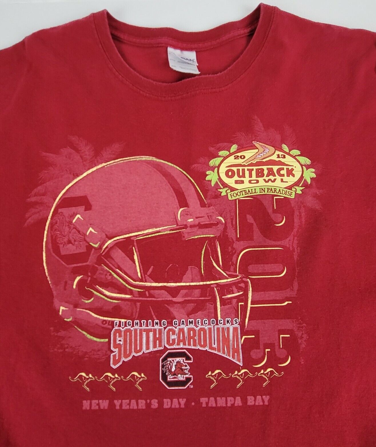 2013 South Carolina Fighting Gamecocks Football Outback Bowl T Shirt, Hoodie, Sweatshirt Full Size