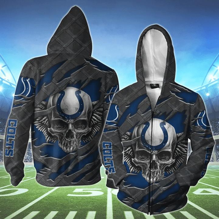 3D Skull Jacksonville Jaguars Hoodies Cheap Gifts for Fans