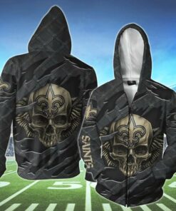 3D Skull New York Giants Hoodies Cheap Gifts for Fans