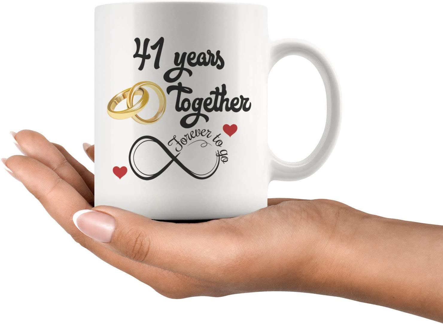 41St Wedding Anniversary For Him And Her, 41St Anniversarys For Her Him, 41St Anniversary Mug For Husband And Wife, 41 Years Together, Married 41 Years, 41 Years Couple
