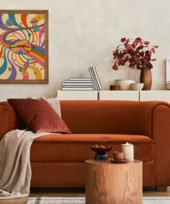 70s Psychedelic Colorful Poster Retro Groovy 70s Hippie Canvas Wall Art Print For Living Room Décor