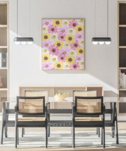 70s Vintage Floral Wall Art Poster Canvas For Living Room Bed Room