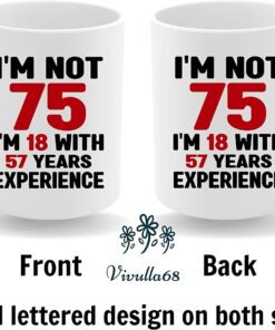 75Th Birthday Gifts For Women Men, 1947 Birthday Gifts For Women Men, Gifts For 75 Year Old Woman, 75Th Birthday Mug, 75Th Birthday Gifts Ideas For Dad Men, 75Th Birthday Gifts For Dad Fathers Day